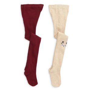 Capelli Girls 2-Pack Deer Sweater Tights